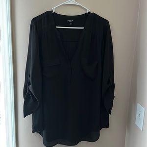 Torrid Harper Blouse. Polyester. Black size 2